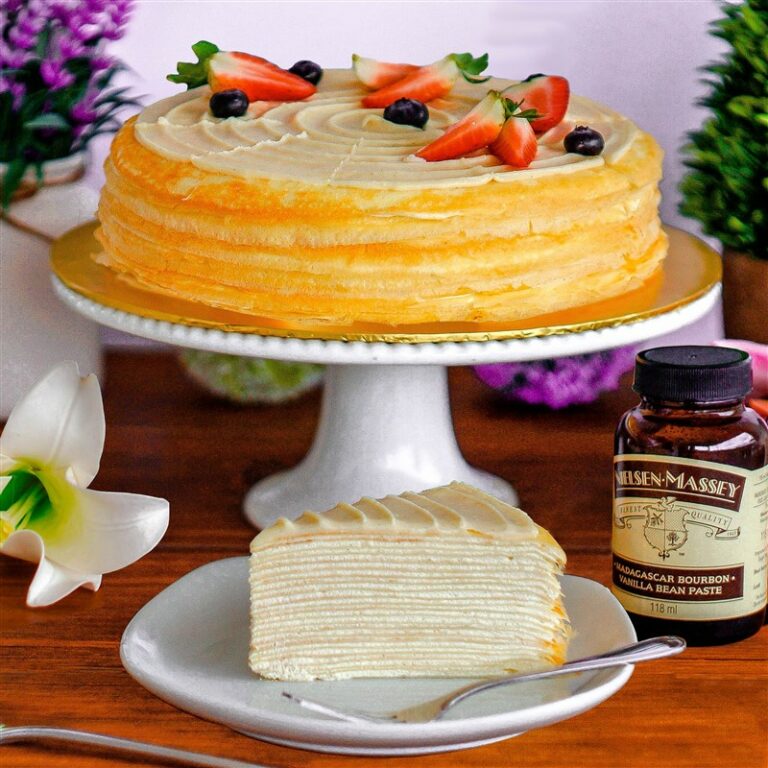 Vanilla Mille Crepe Cake Premium Handmade by♥
