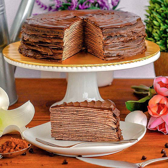 Chocolate Mille Crepe The Best French Mille Crepe by♥