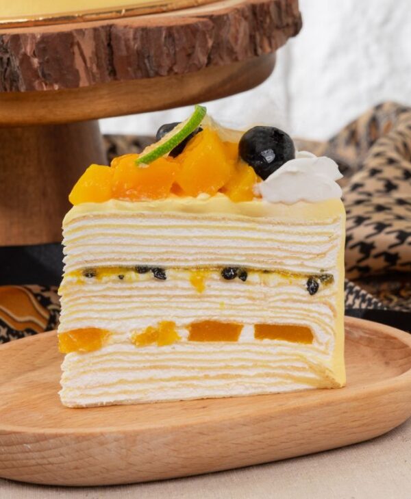Alphonso Mango Passion Yogurt Crêpe (Slice)