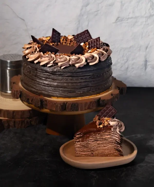 Alternative view of Triple Chocolate Crepe Cake (Slice)