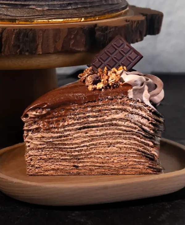 Triple Chocolate Crepe Cake (Slice)