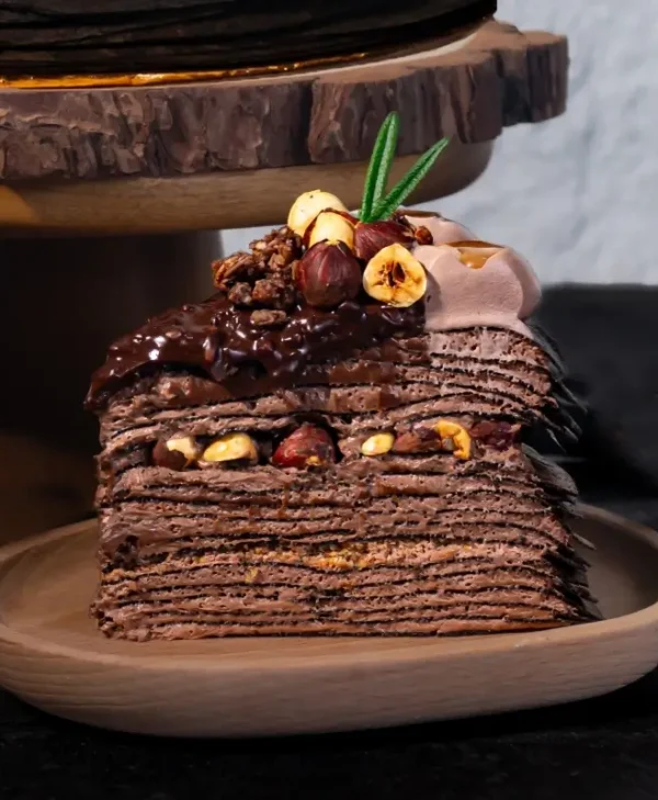 Callebaut® Hazelnut Dark Chocolate Crêpe (Slice)