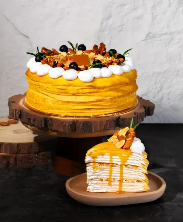 Salted ZERO Caramel Almond Vanilla Crêpe