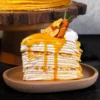 Salted ZERO Caramel Almond Vanilla Crêpe (Slice)