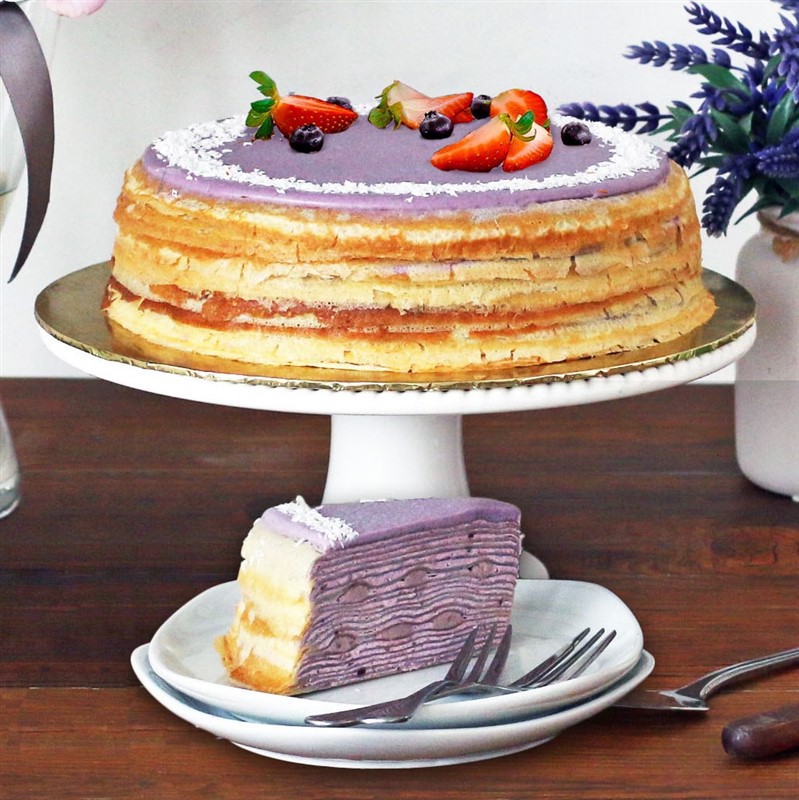 Purple Sweet Potato Crepe Cake Crepes 21